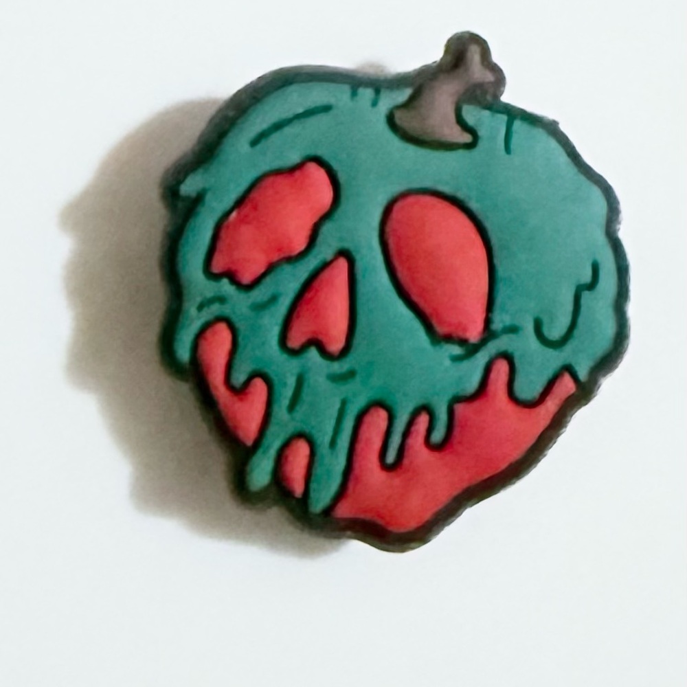 (10 for $16) Poison Apple Croc Charm Jibbit Shoe Charm Disney Croc Charms